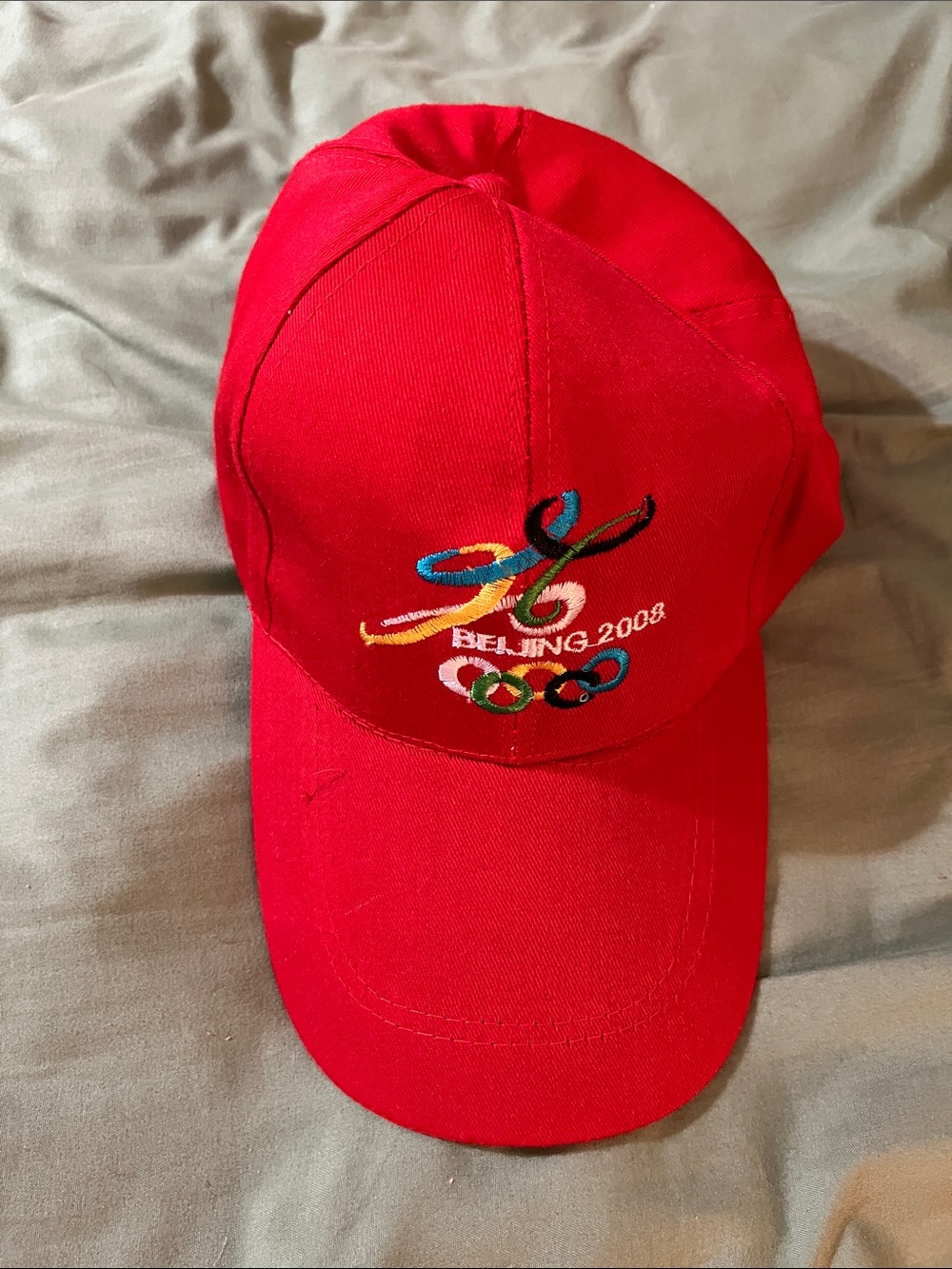 Beijing 2008 Red Baseball Cap